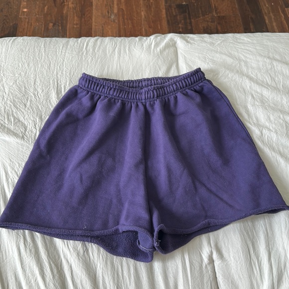 Urban Outfitters Dark Purple Sweatpant shorts - Picture 2 of 3